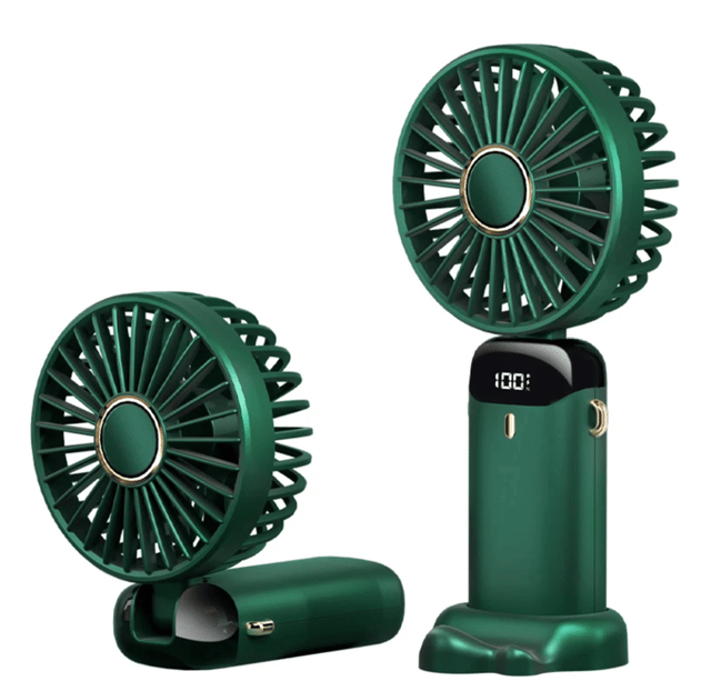 Mini Ventilator portabil pliabil USB rotire 90 grade afișaj LCD ventilator de mana si birou